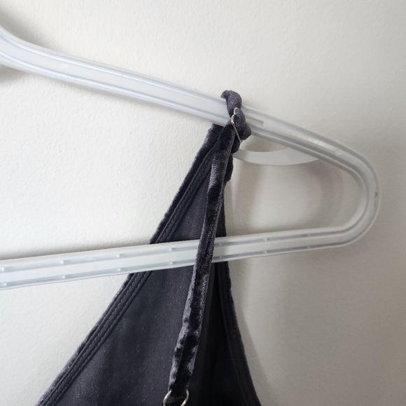 Purple velvet camisole/thank top - Picture 3 of 5